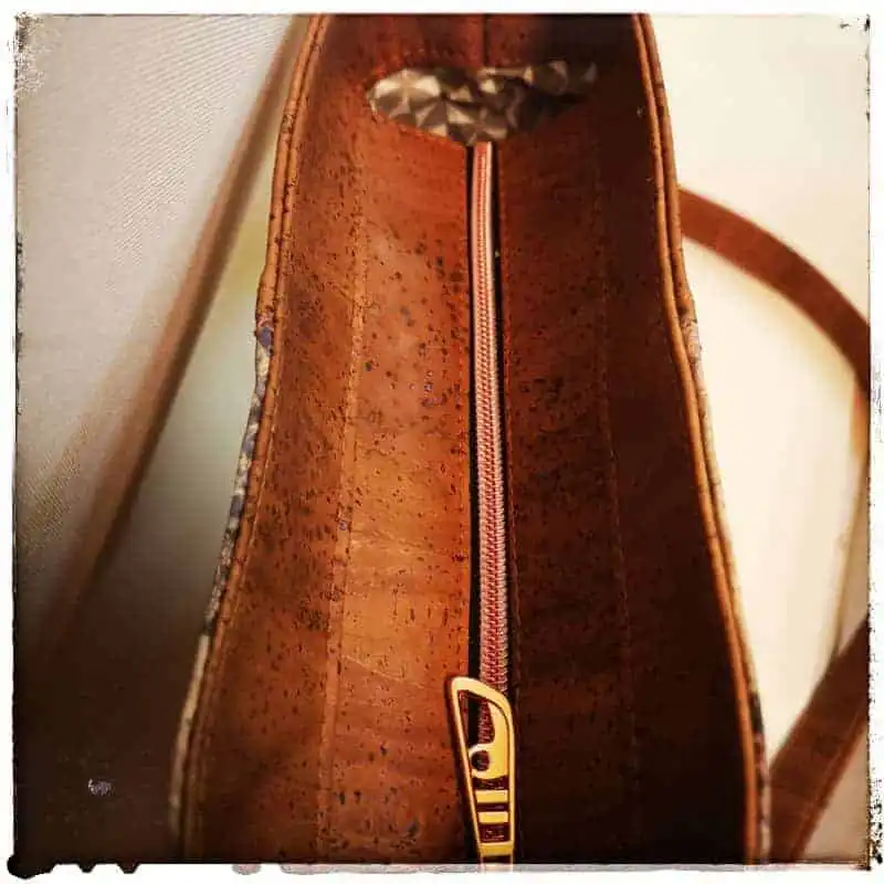 schoudertas lichtbruin kurk bovenkant schoudertas lichtbruin kurk bovenkant