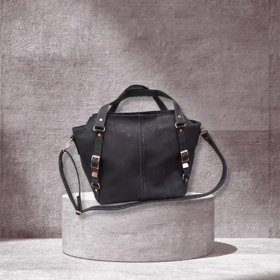 schoudertas zwart kurk kurk schoudertas zwart