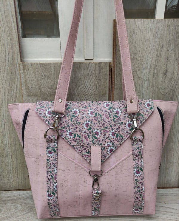 schoudertas-roze-voorkant kurk schoudertas roze voorkant2