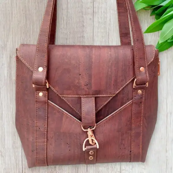 kurk schoudertas bruin