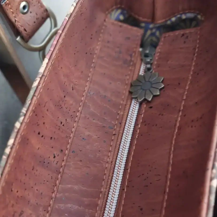 Shopper rode rozen bovenkant shopper kurk tas met rode rozen bovenkant