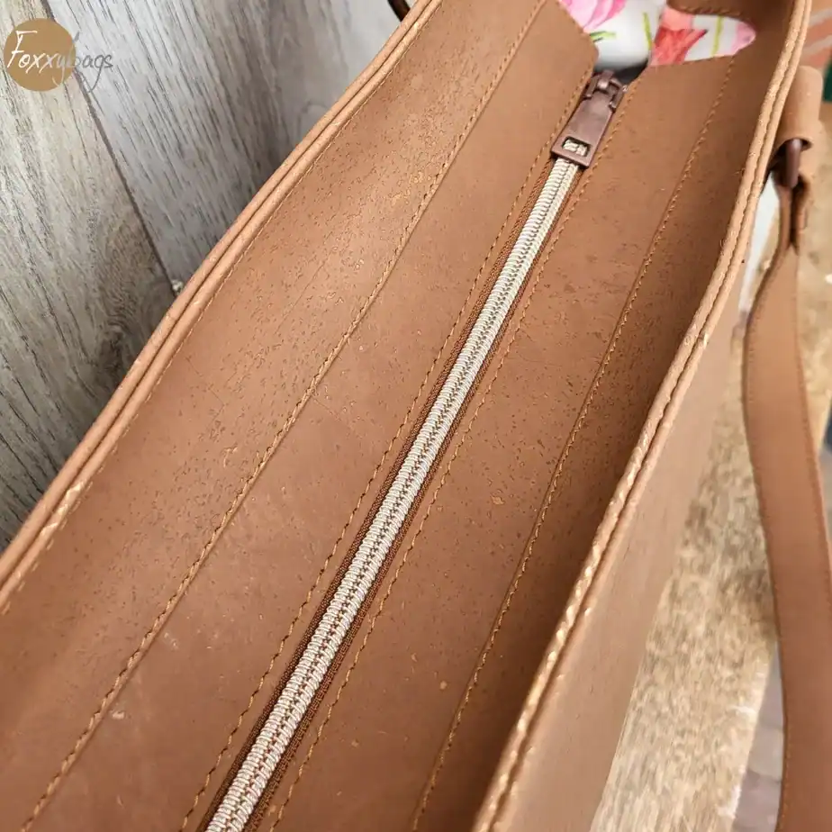 Shopper kurk roestbruin bovenkant