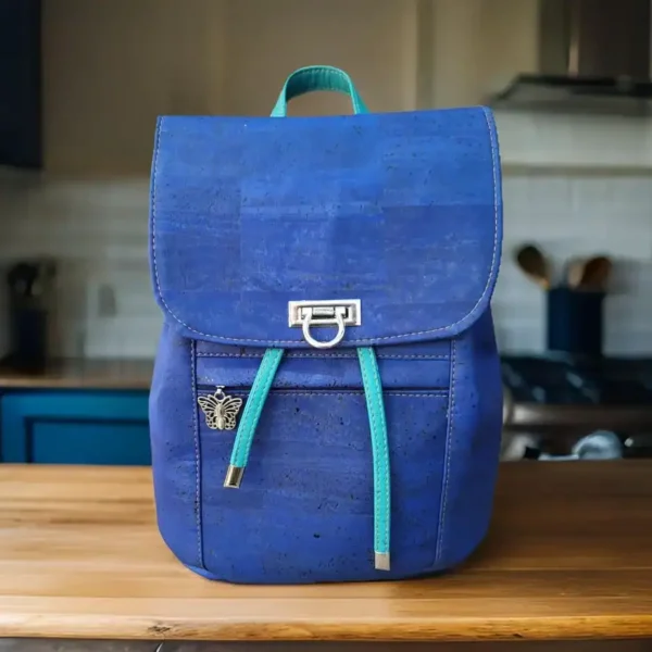 rugtas blauw kurk rugtas blauw kurk