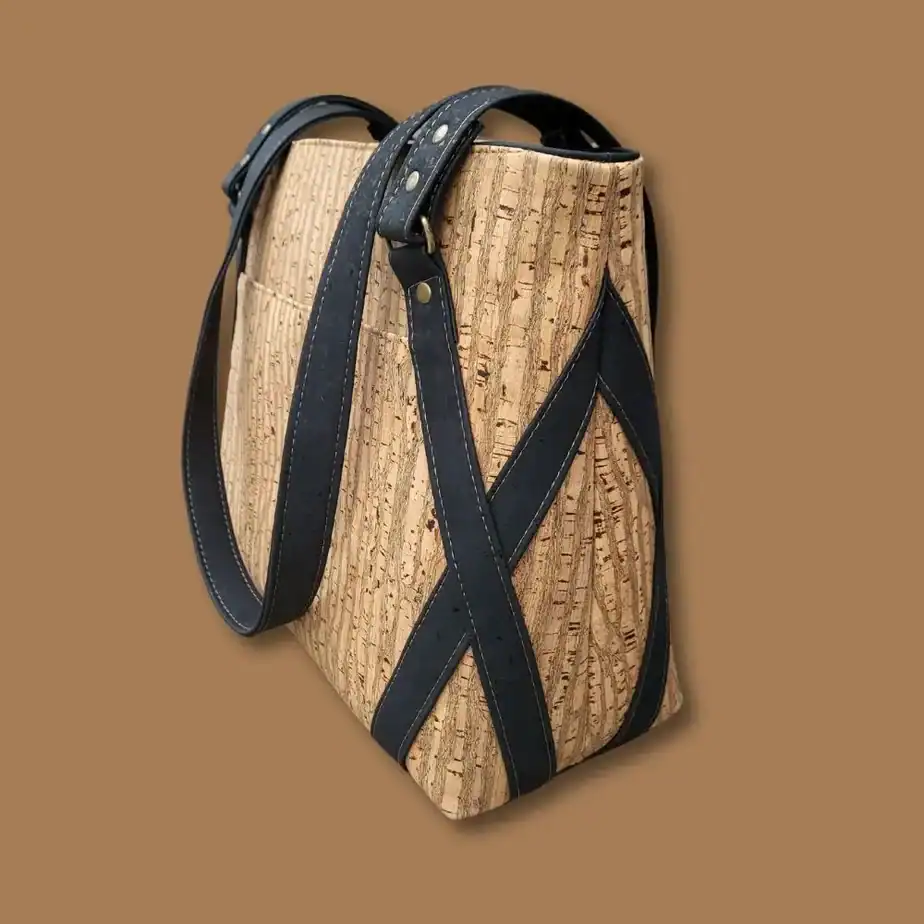 Duurzame shopper met rits zijkant