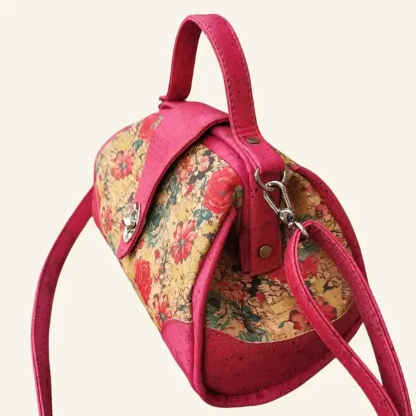 Kleine dokterstas dames roze kurk zijkant Kleine dokterstas dames roze kurk zijkant