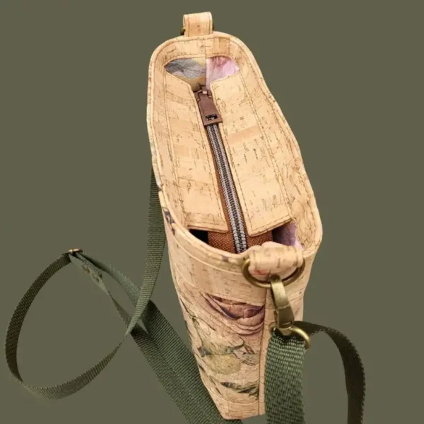 Naturel kurk tasje bovenkant