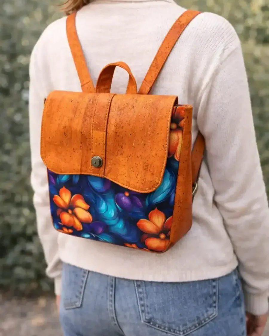 Kleine rugtas oranje kurk