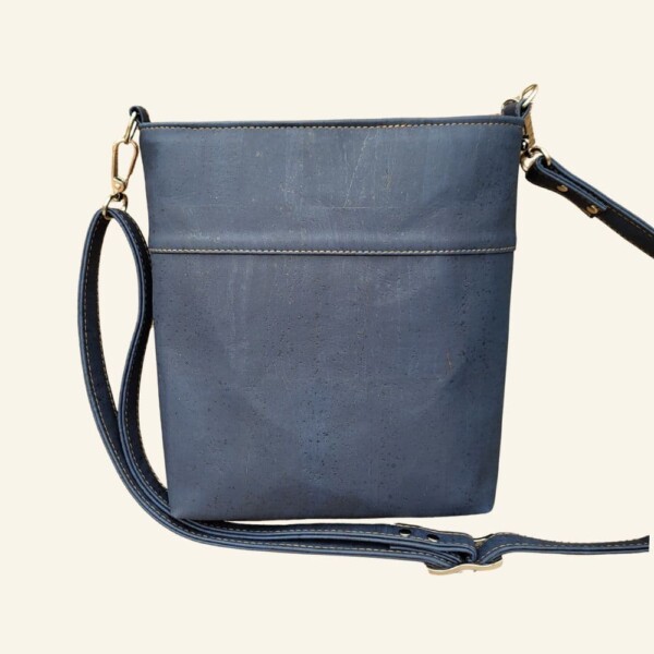 Kleurrijke crossbody tas van kurk achterkant