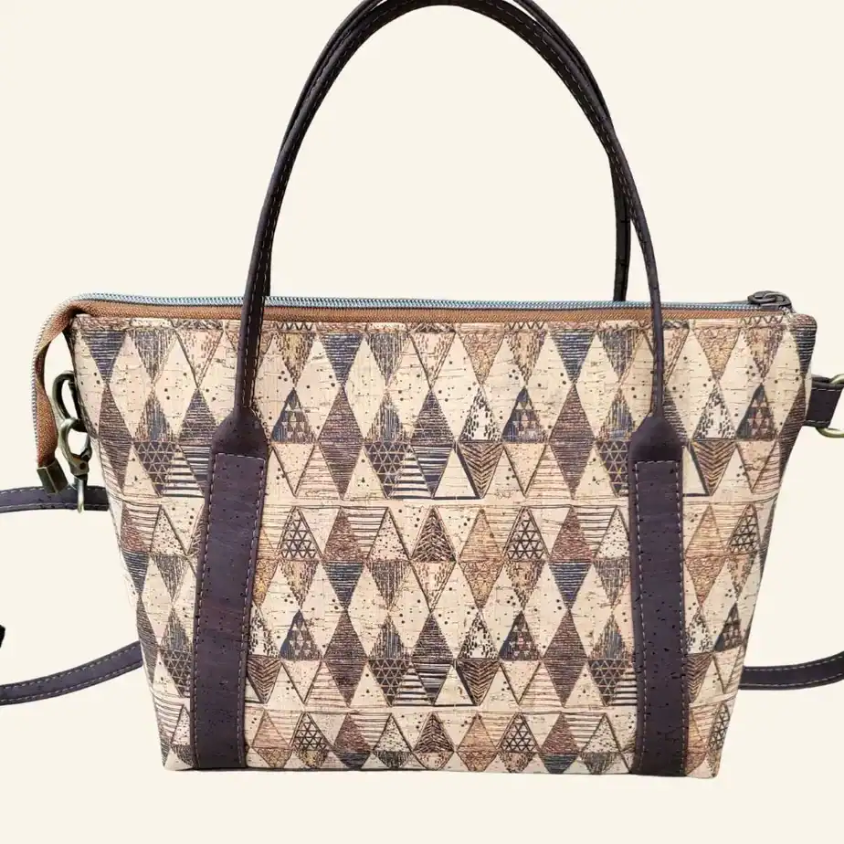 Unieke kurken shopper achterkant