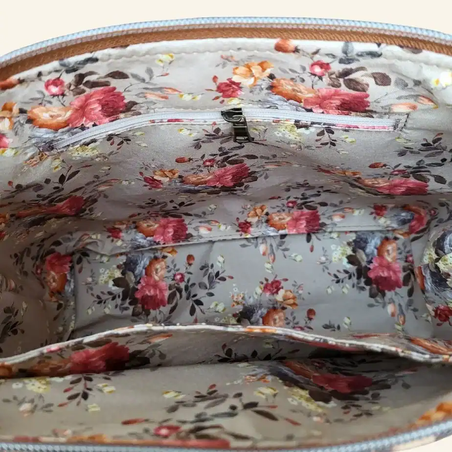 Unieke kurken shopper binnenkant