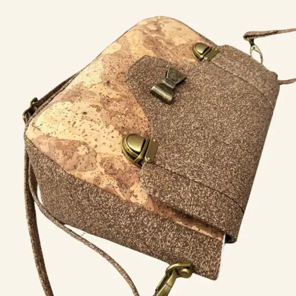 Stijlvolle Bruine Schoudertas van Duurzaam Kurk overzicht Stijlvolle Bruine Schoudertas van Duurzaam Kurk overzicht