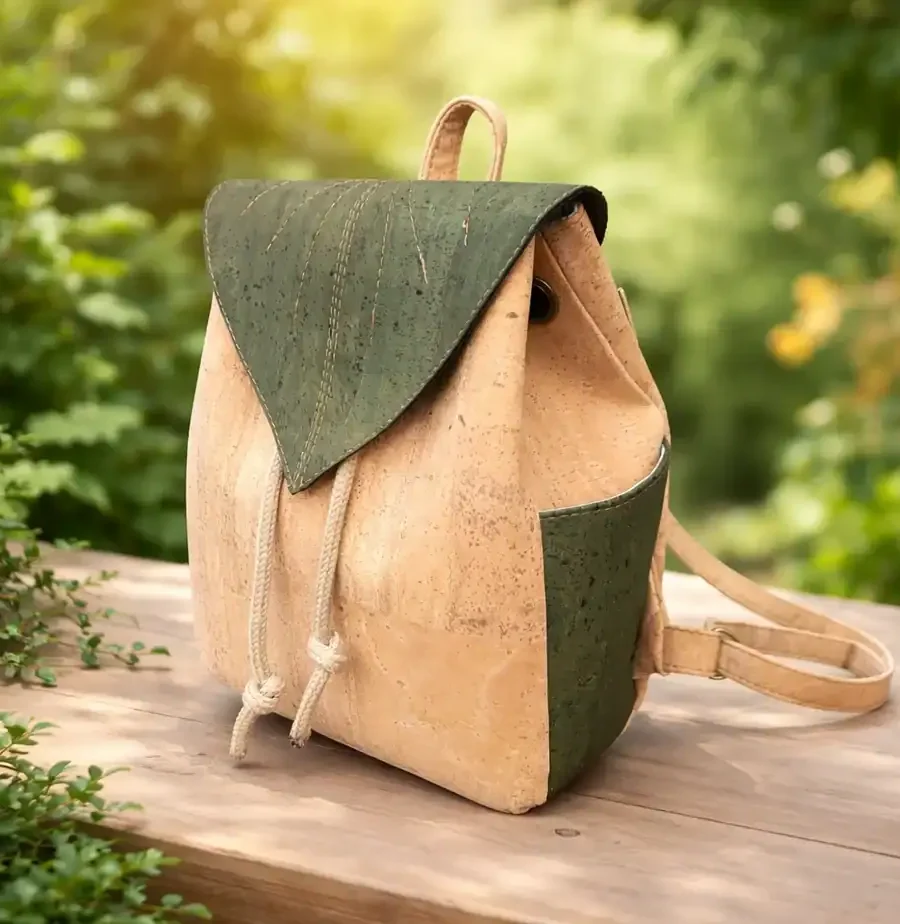 kurk rugtas naturel met groen